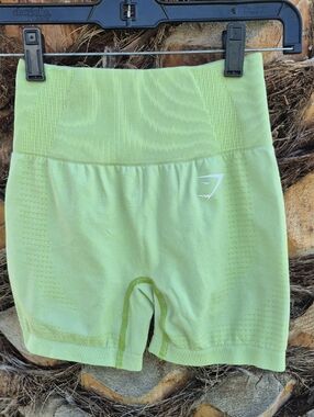 Gymshark High-Waist Seamless Lime Green Women’s Shorts